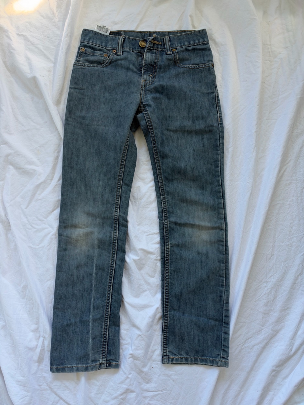 Levi's Slim Straight Jeans in Faded Blue 26x26 Good Condition